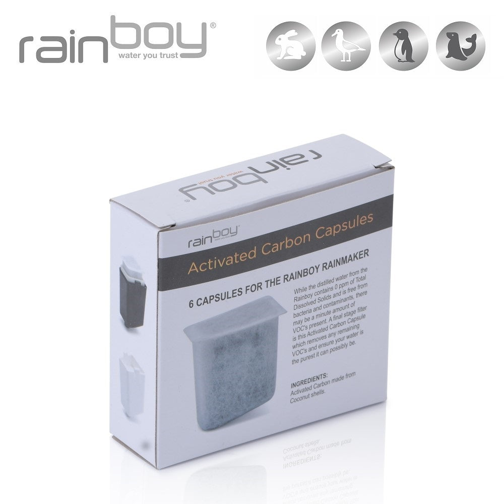 
                  
                    Activated Carbon Capsules behorend bij de Rainboy  Waterdistiller 
                  
                